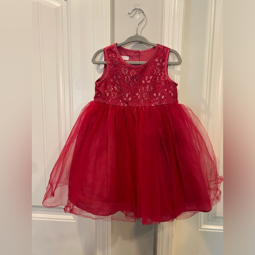 Bright Pink Toddler Baby Tutu Dress Size 24 months